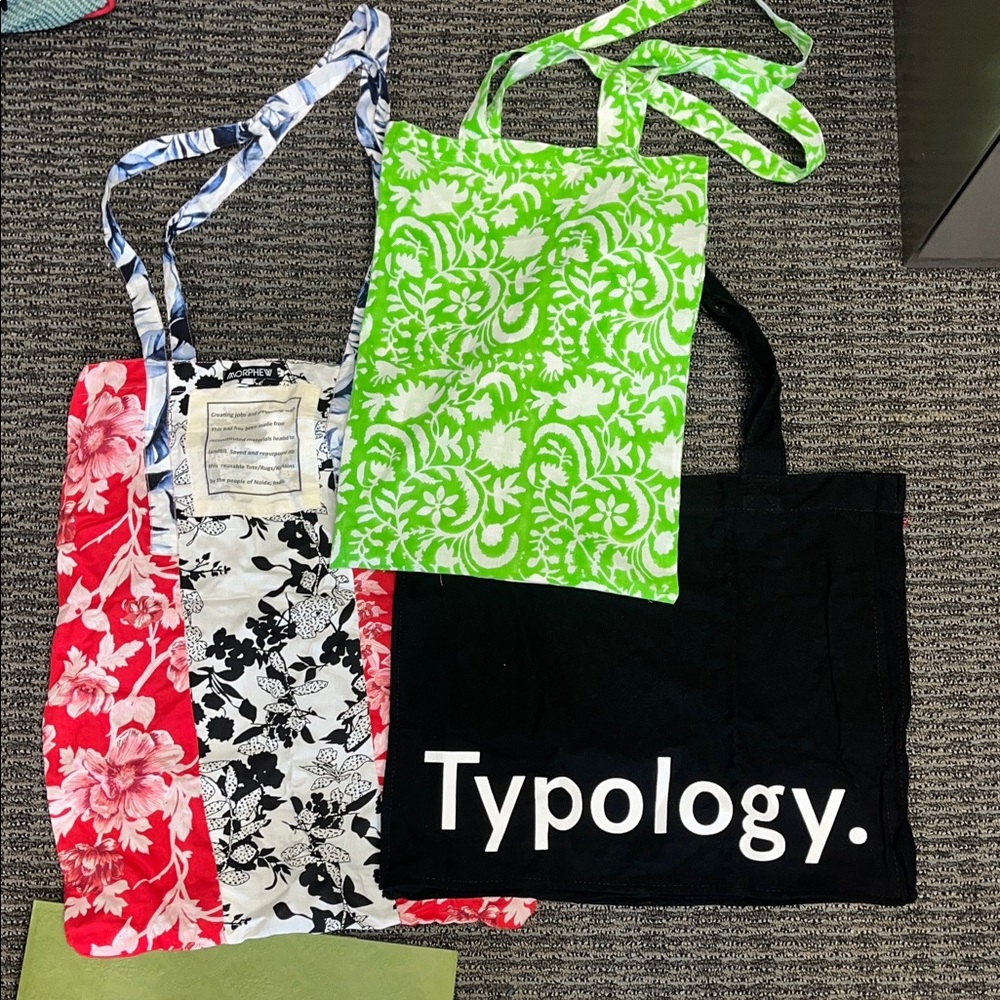 Assorted shopping bags